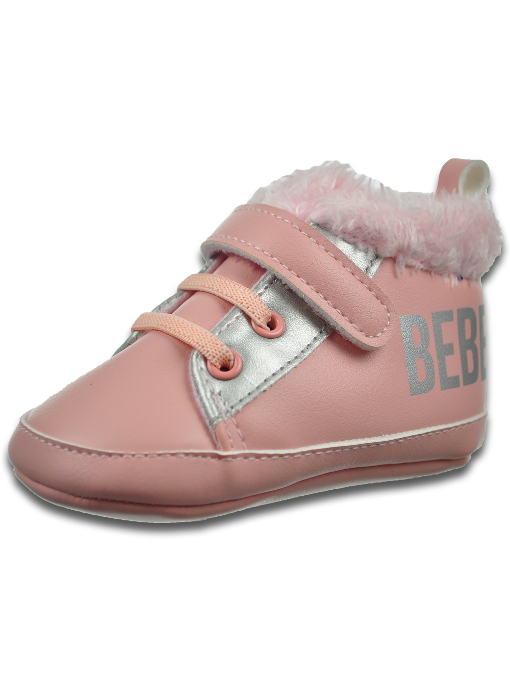 Bebe Baby Girls Faux Fur Sneaker Booties