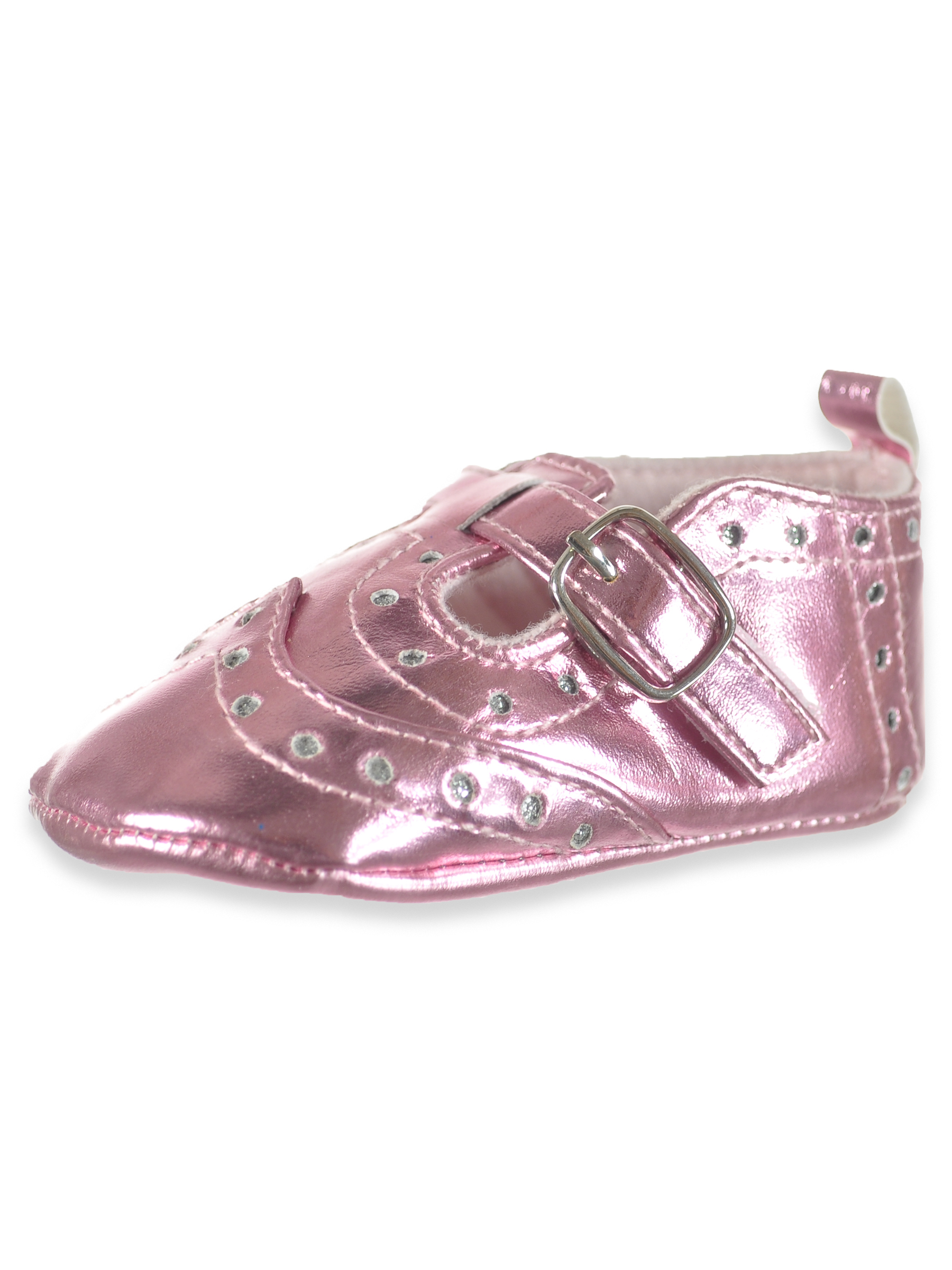 Vince Camuto Baby Girls' Shimmer Strap Booties