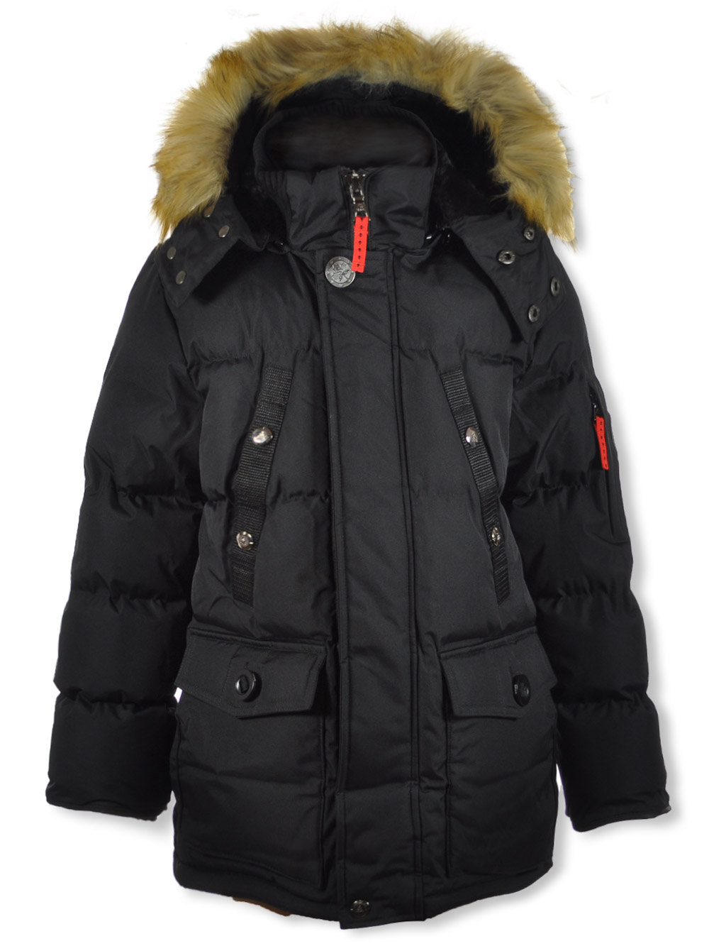 Spire Boys Heavy Faux Fur Parka Jacket