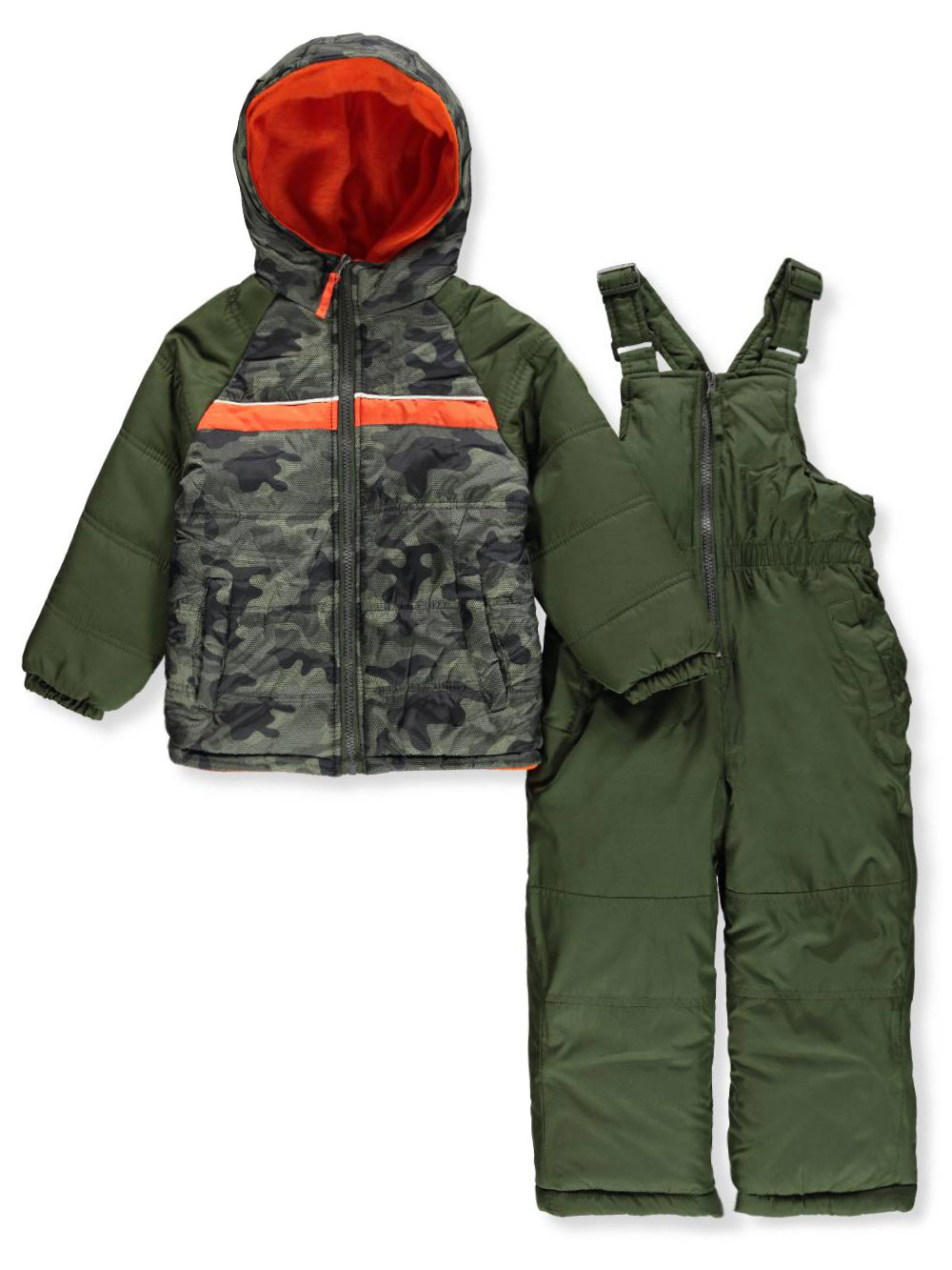 Snow Jacket /& Bibs Orange Youth Boy/'s Ixtreme Insulated 2 Piece Set