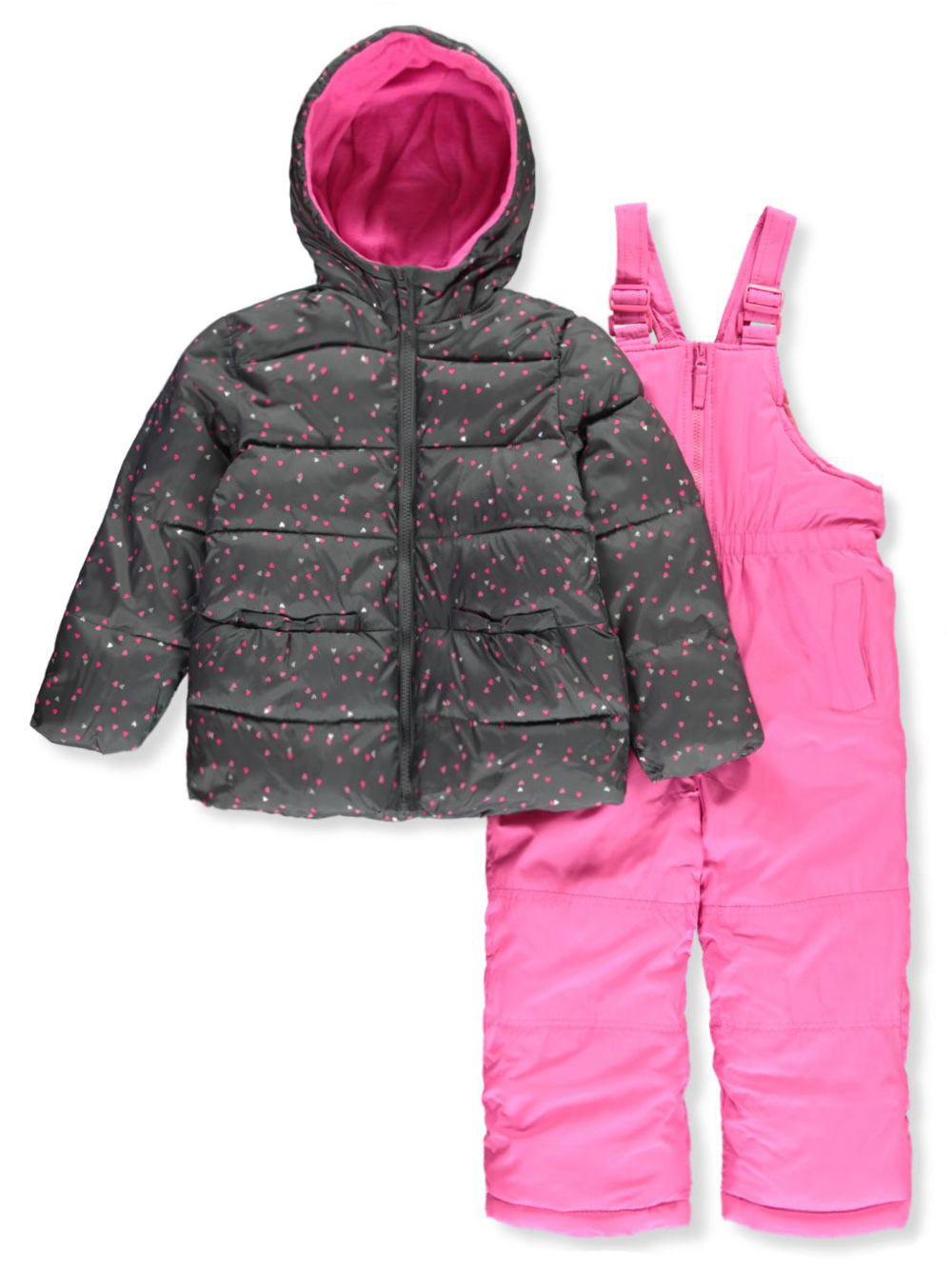 pink platinum baby snowsuit