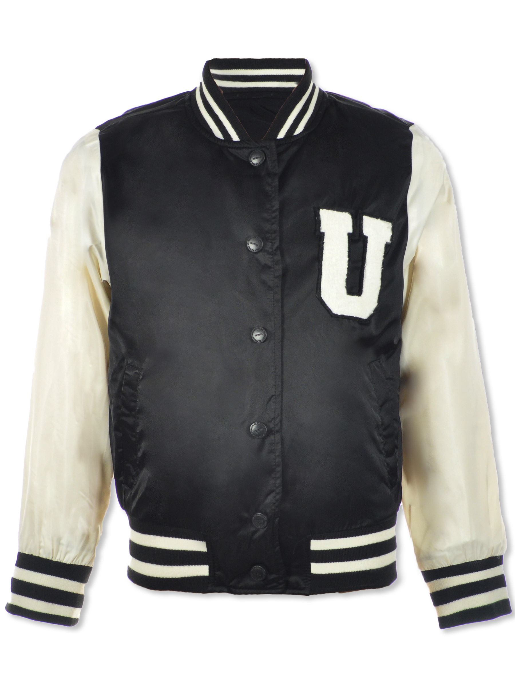 Urban Republic Girls Sateen Varsity Jacket