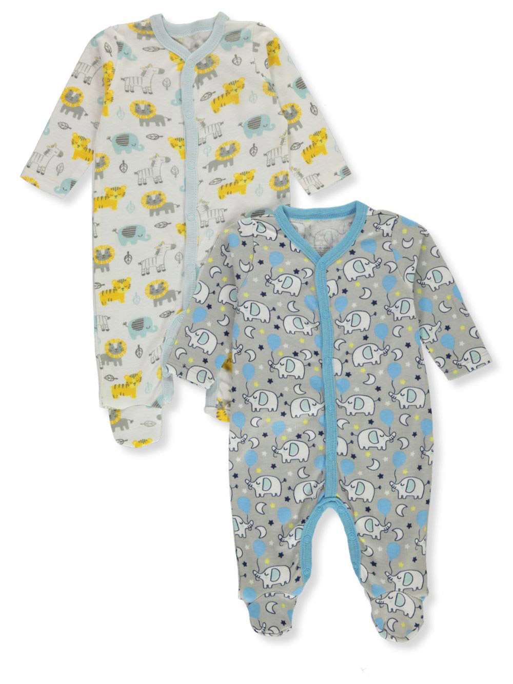 Baby Boys' Allover Print Footed Coveralls