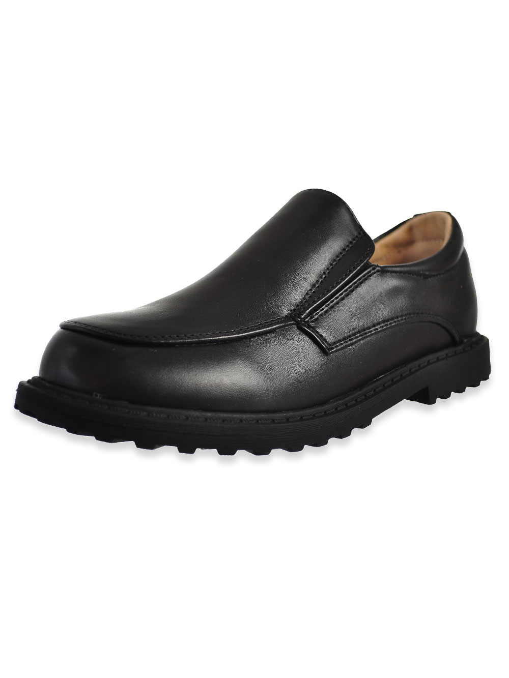 boys black loafers