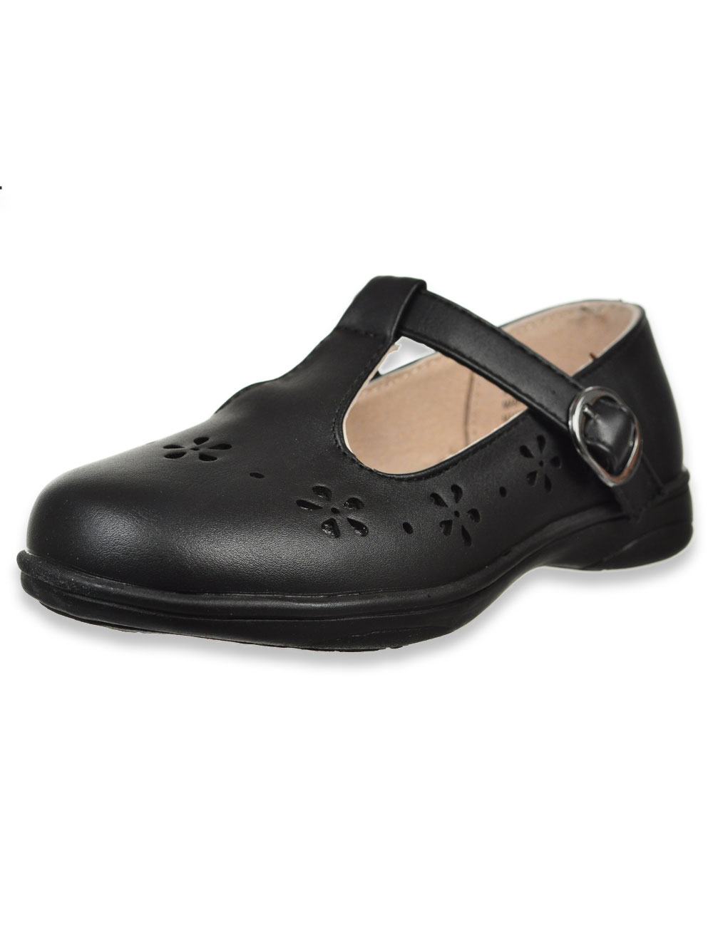 Girls' Buckled T-Strap Mary Janes