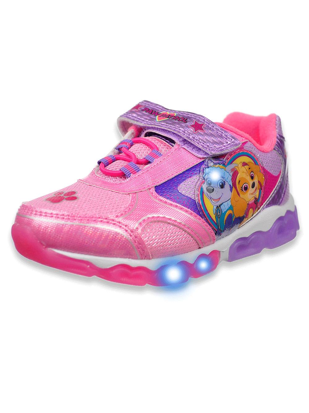 paw patrol pink light up shoes