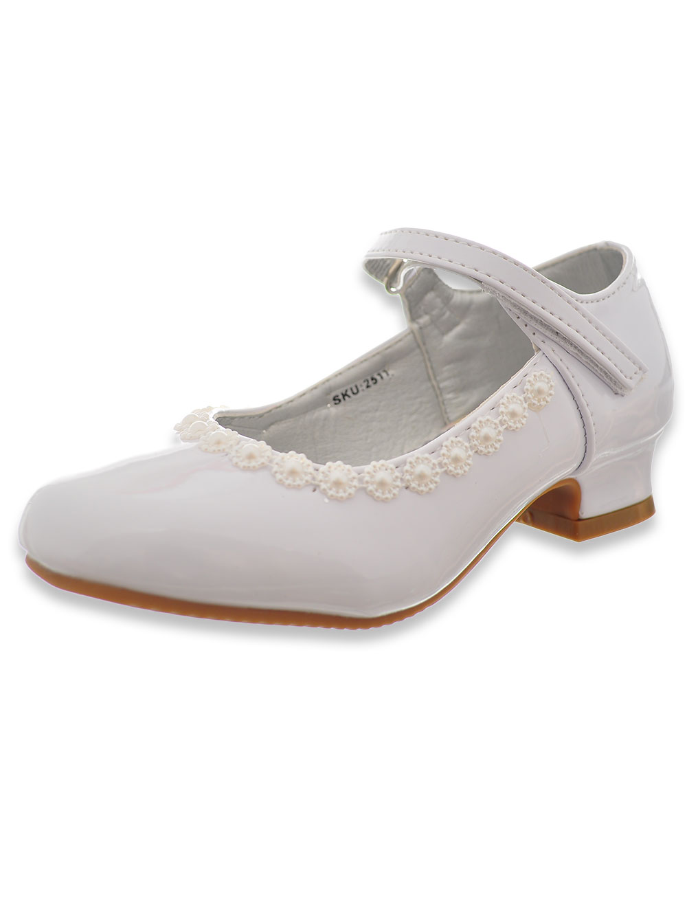 girls off white dress shoes