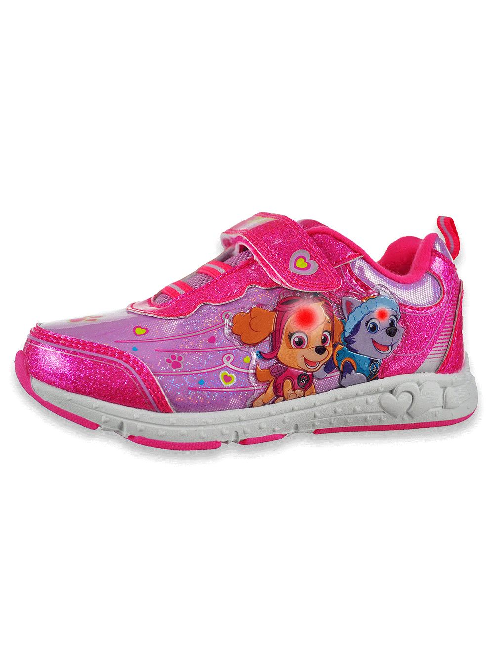 paw patrol pink light up shoes