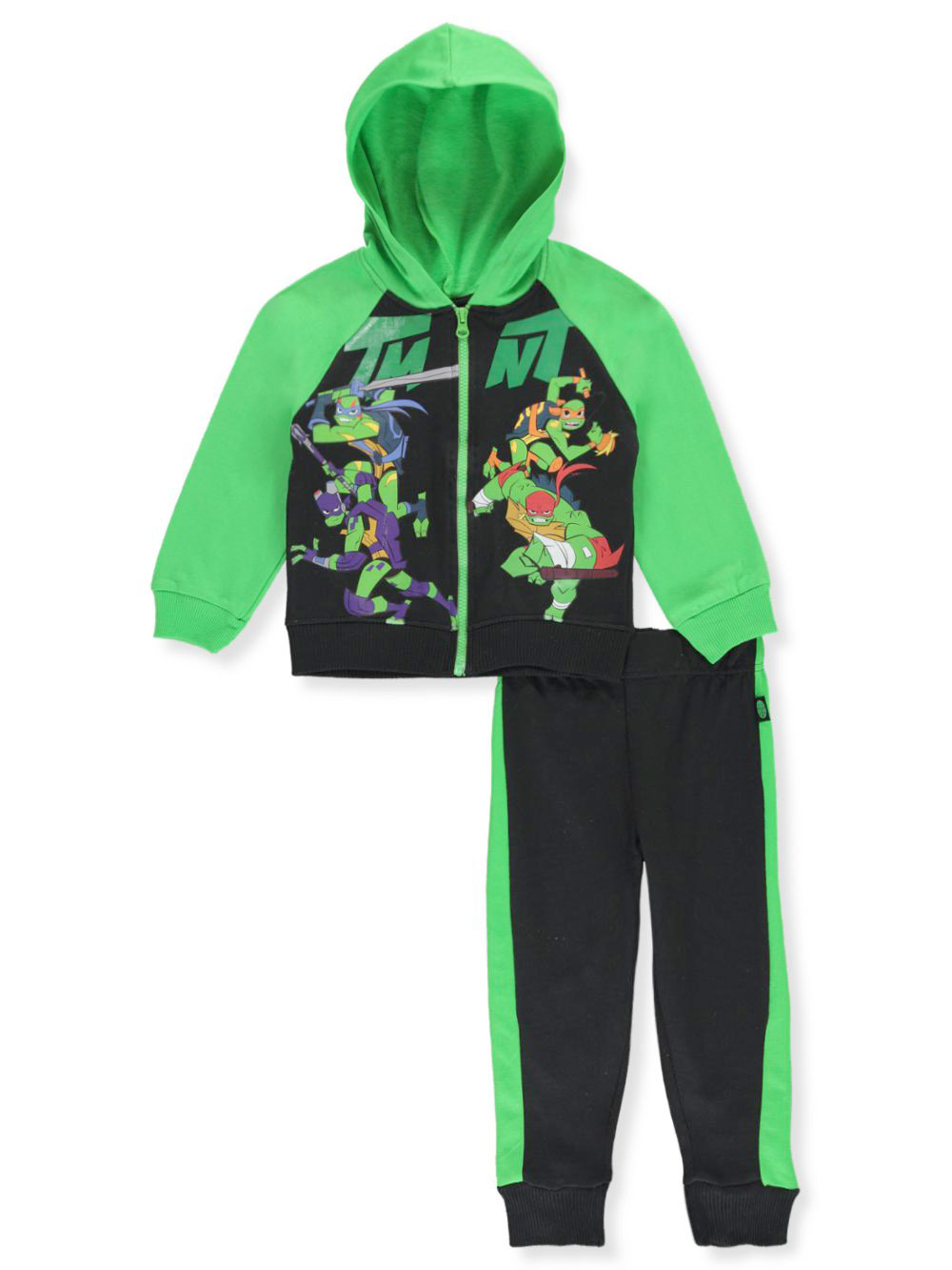 Teenage Ninja Mutant Turtles zipped up hoodie sweatshirt shirt 3T toddler boys