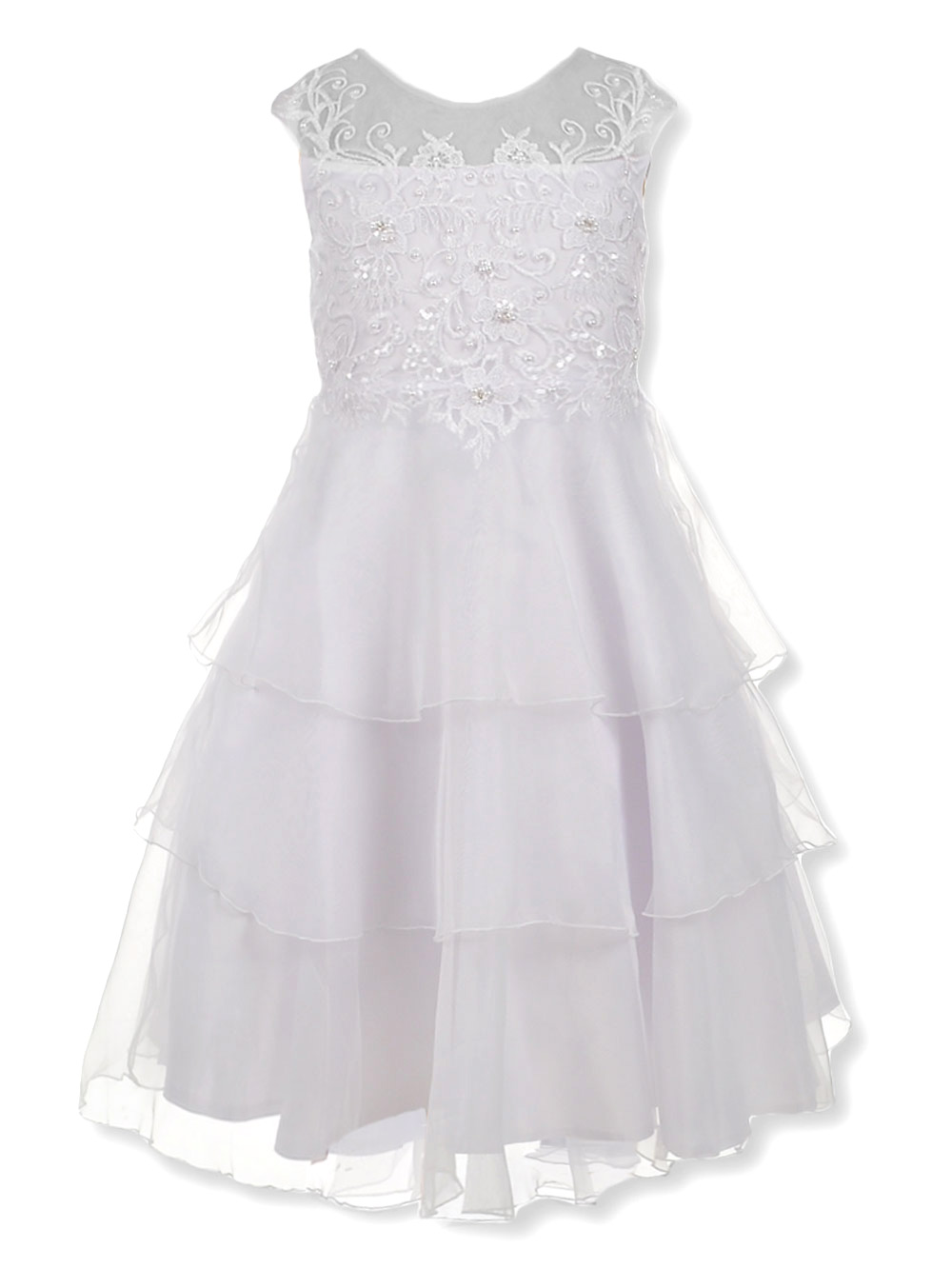 Girls White Special Occasion Dresses