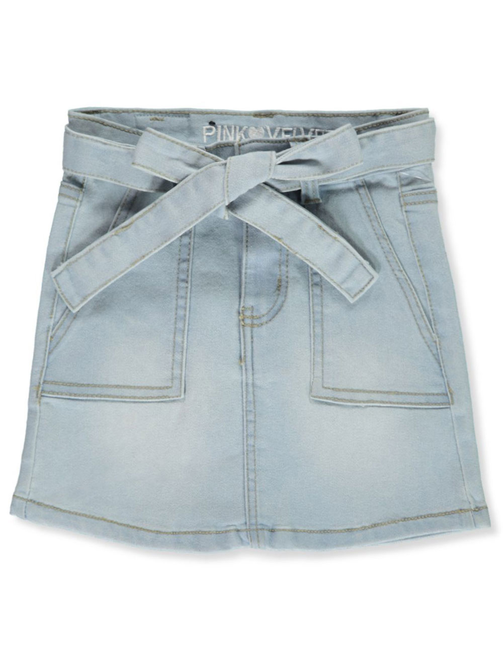 light pink jean skirt