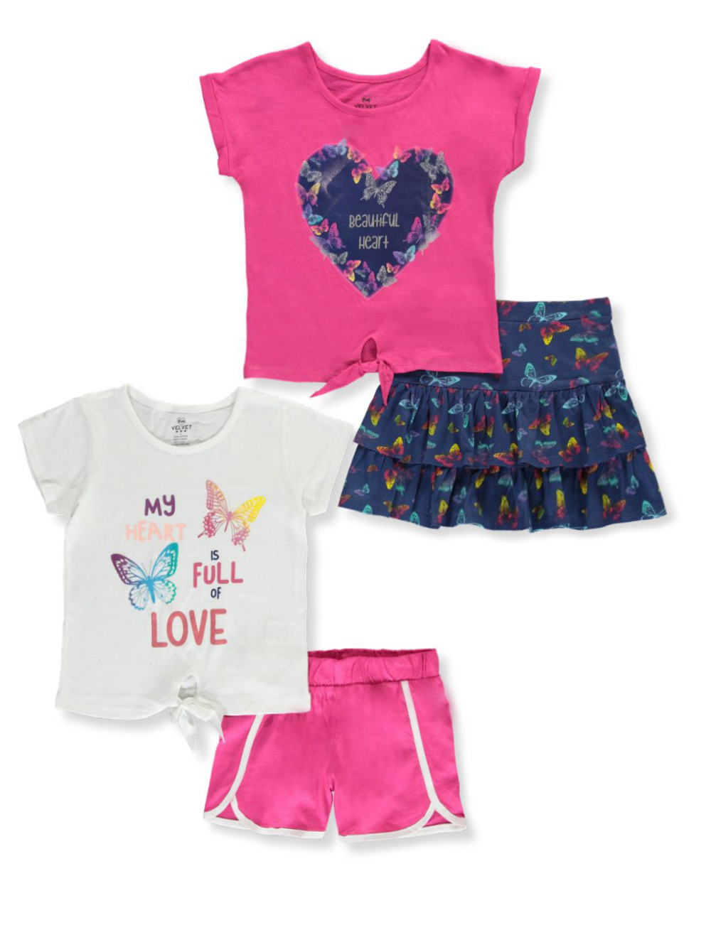 RMLA Girls Butterfly Dress and Sunglasses 2-Piece Outfit