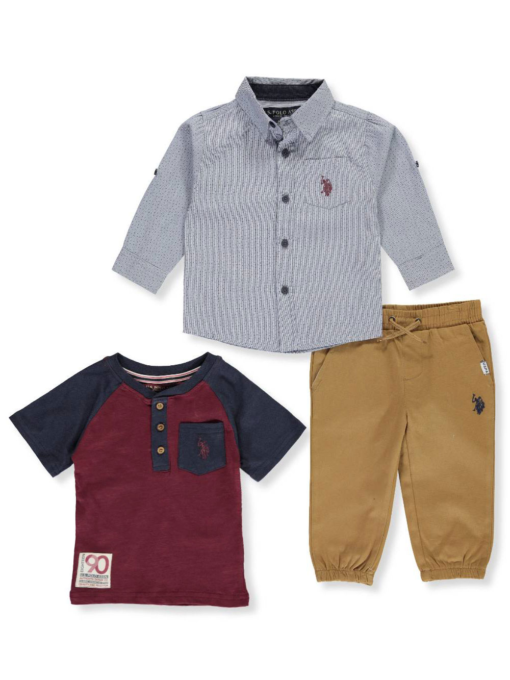 U.S Boys T-Shirt and Short Set Polo Assn