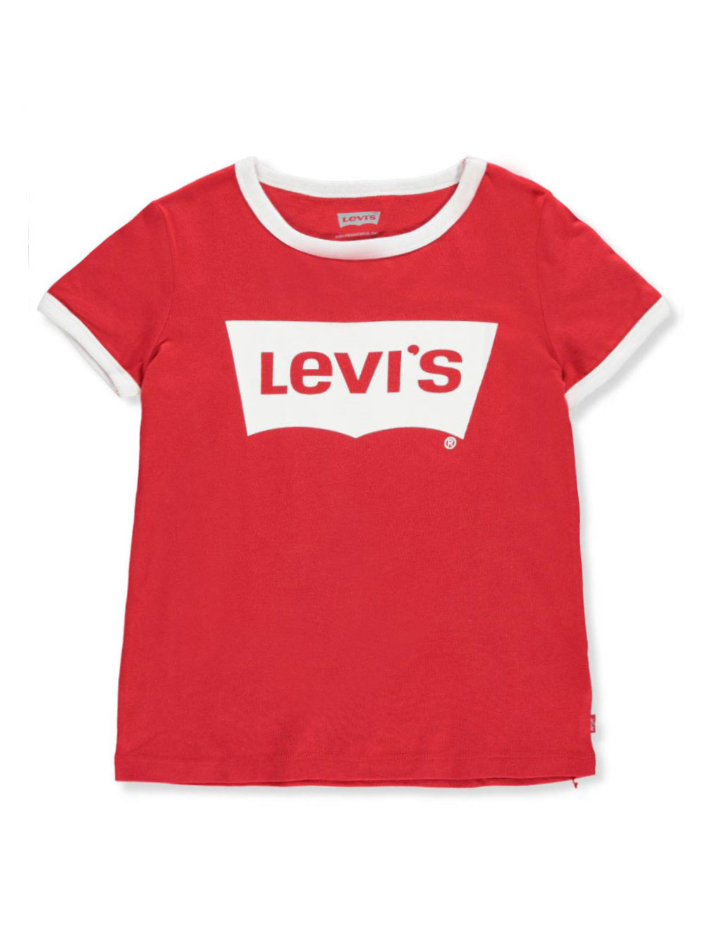 red and white levi's t shirt