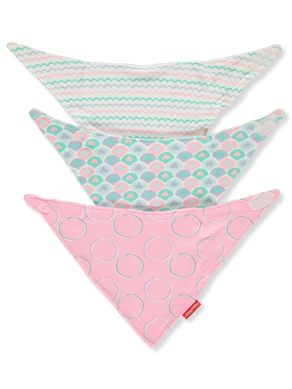 Pink and Multicolor Bibs