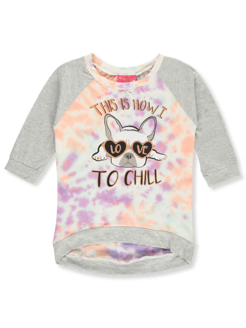 3//4 Sleeve Raglan Dance top Lt Blue Navy Ladies CHILD SIZES DANCER Cotton