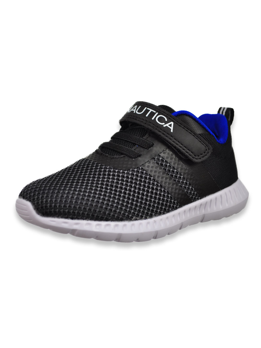 Girls' Towhee Sneakers by Nautica in black and silver Girls' Towhee Sneakers by Nautica in black and silver