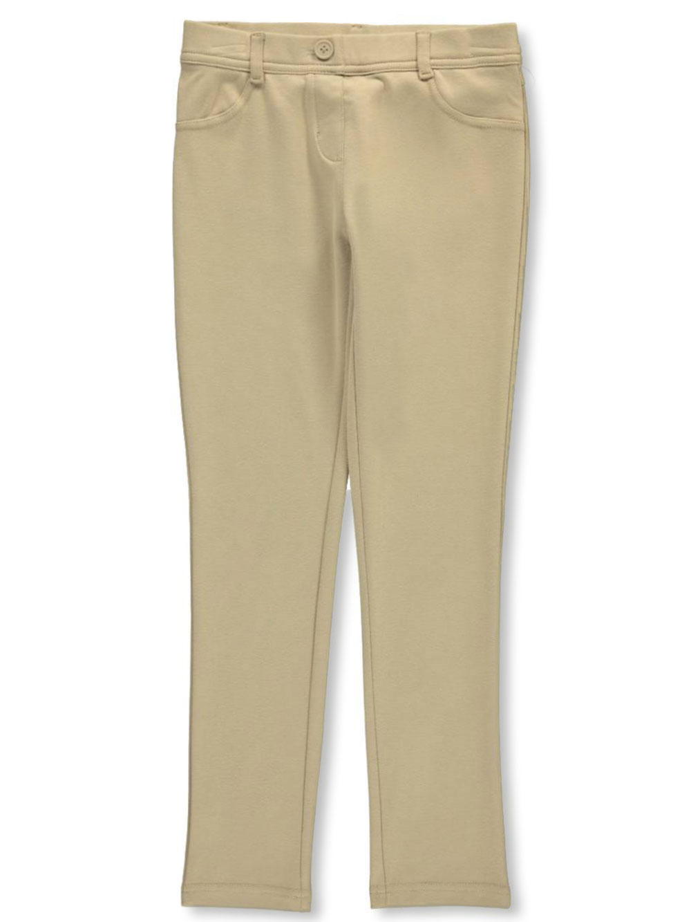 girls stretch khaki pants