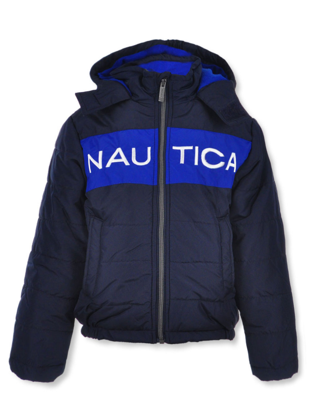 Nautica Girls Plus Size School Uniform Quilted Hoodie Sweater