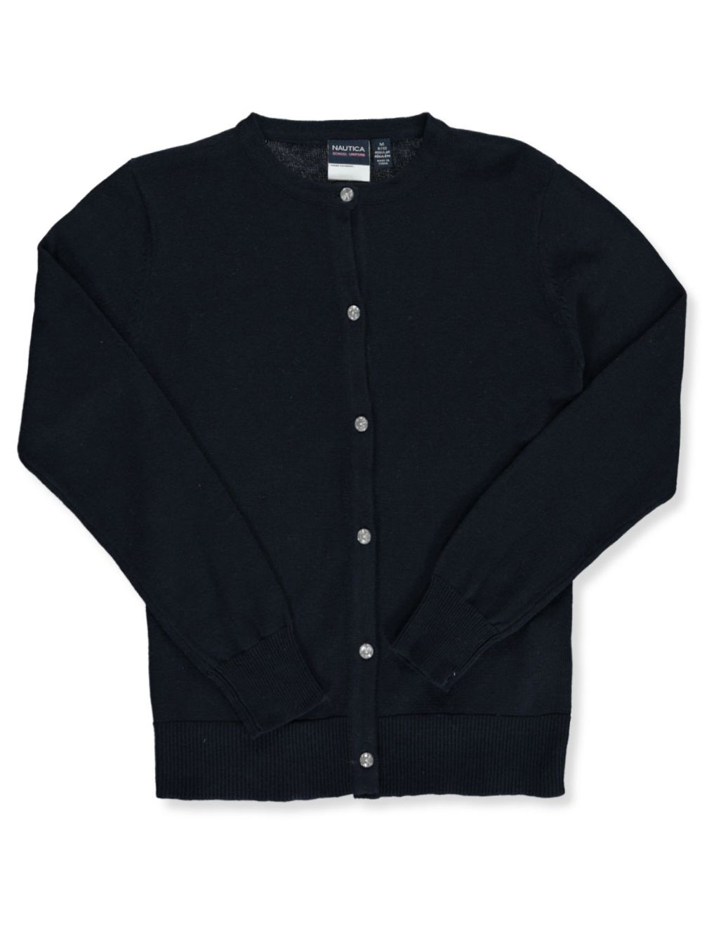 girls navy school cardigan