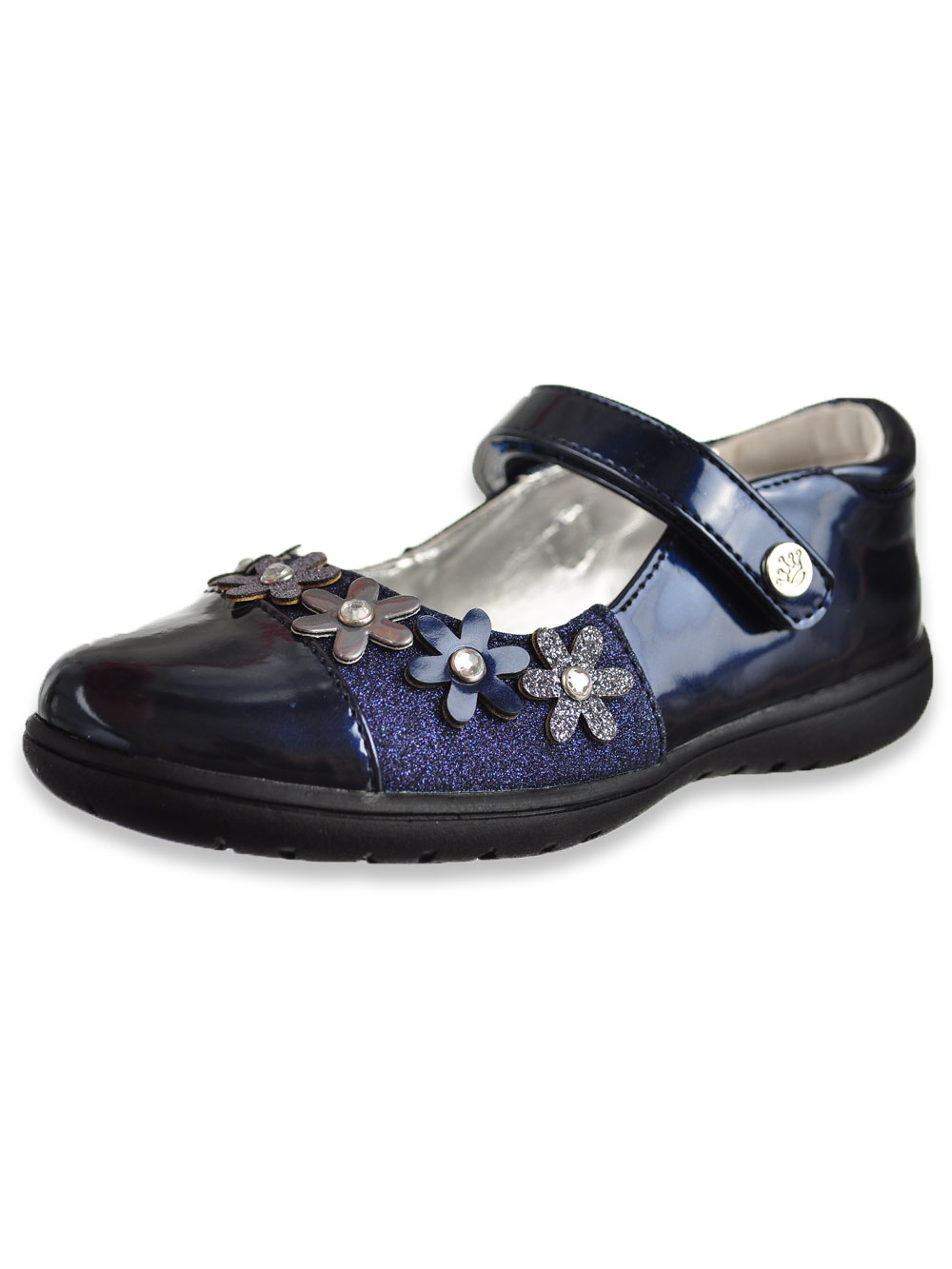 girls navy mary jane shoes