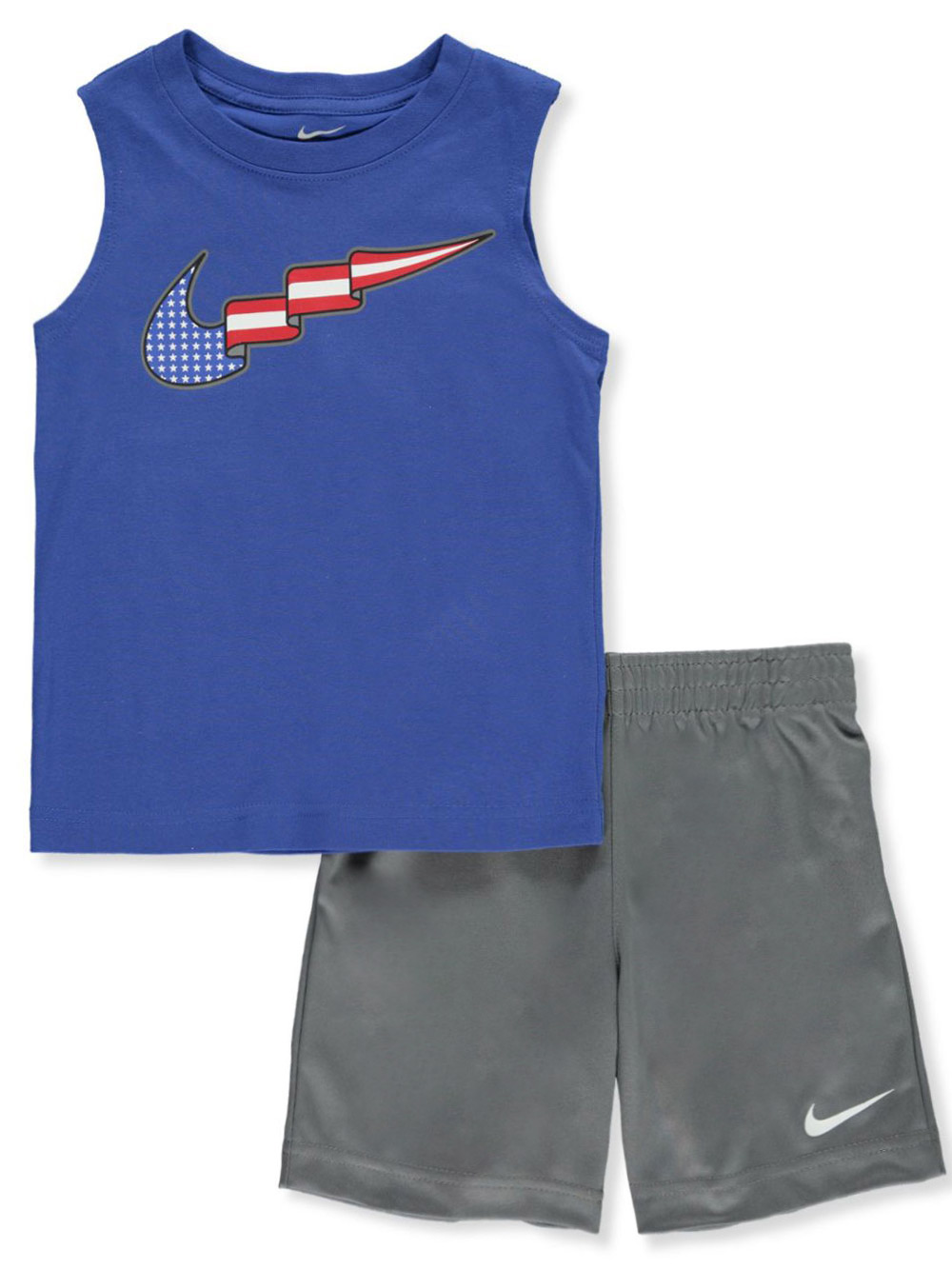 blue nike shorts outfit