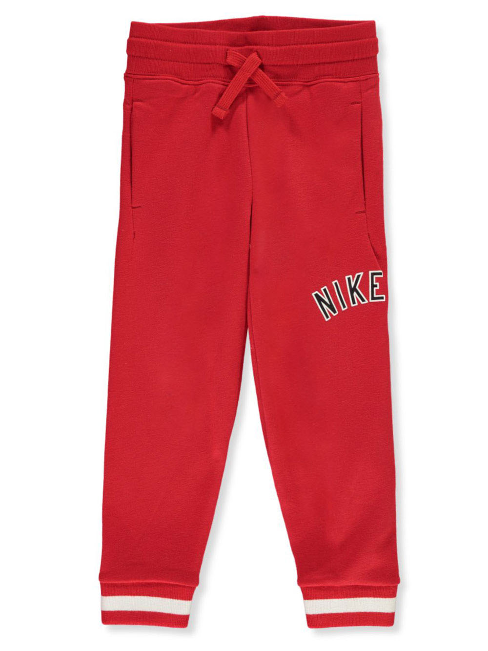 red nike jogger shorts