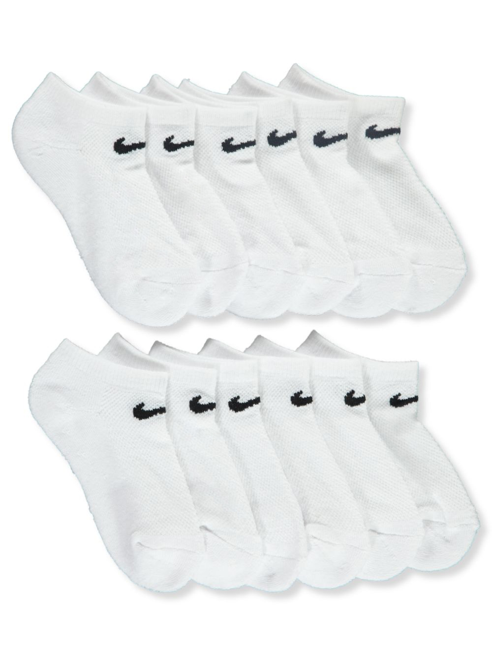 Unisex 6-Pack Cushioned No Show Socks