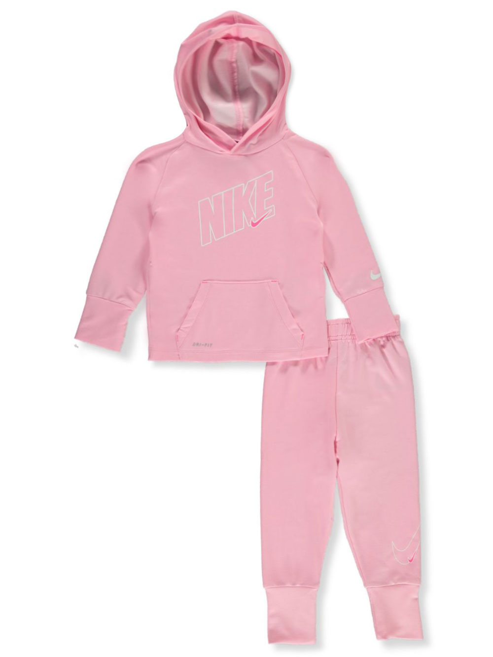 nike dri fit tracksuit pink