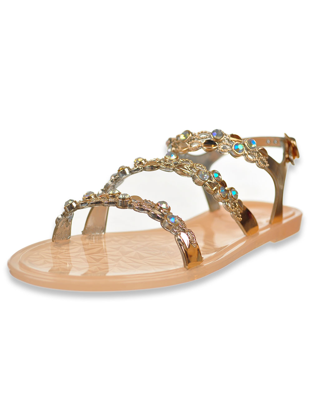 strappy blush sandals