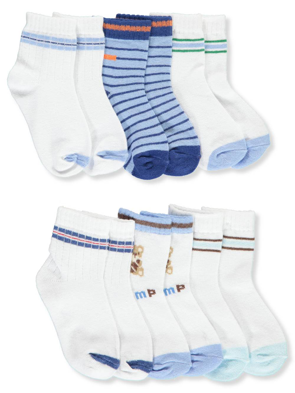 Boys Blue and White Socks