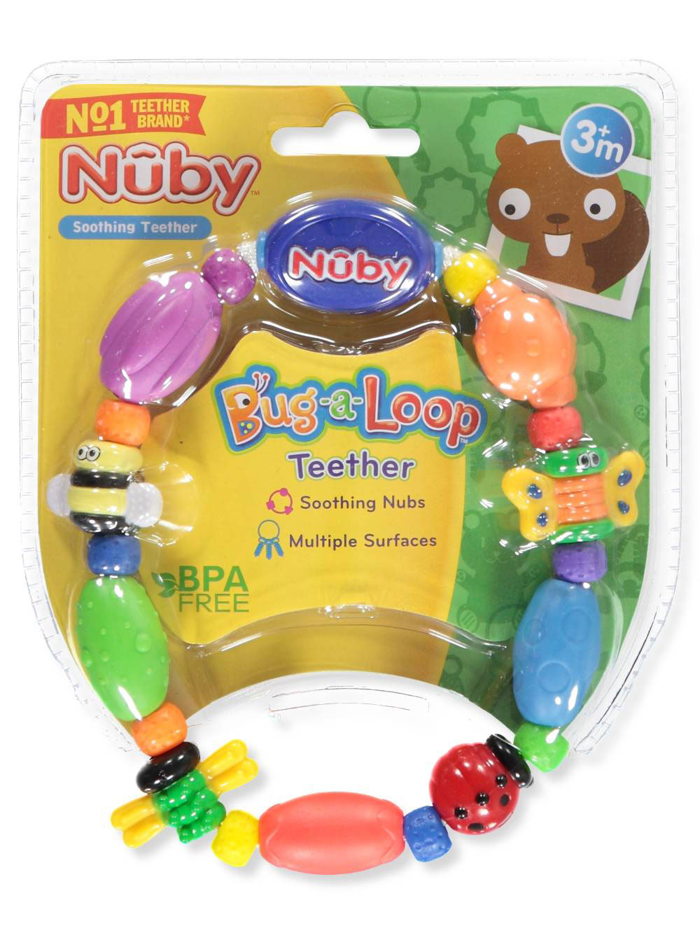 nuby teething mitt boots