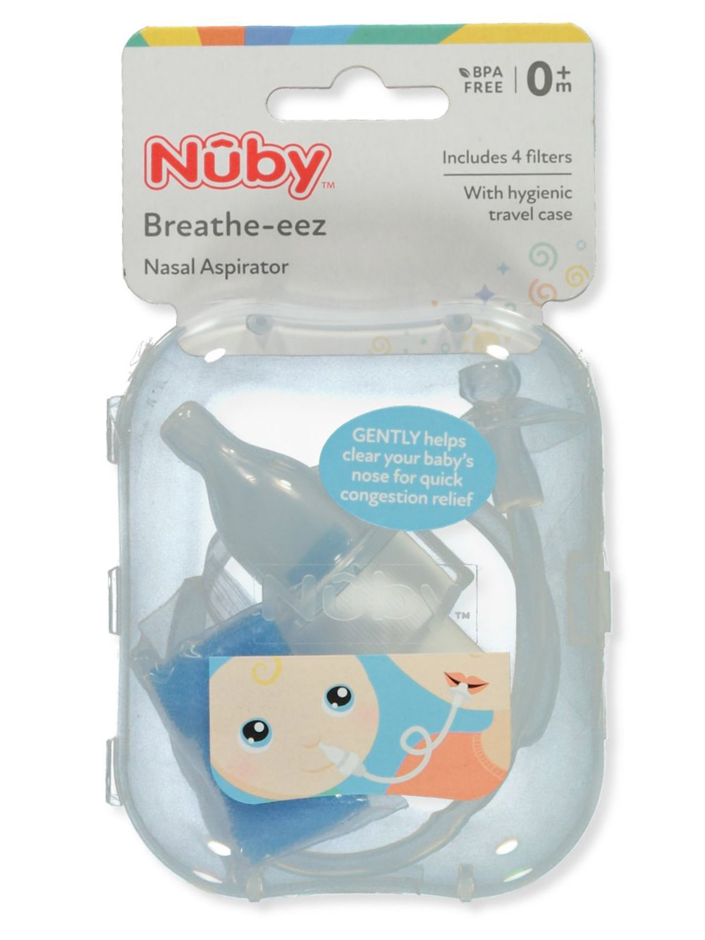 Nuby Baby Nasal Aspirator Suction Nose Decongestion Immediate Relief BPA  Free