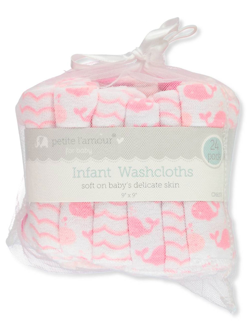 Pink and Multicolor Washcloths