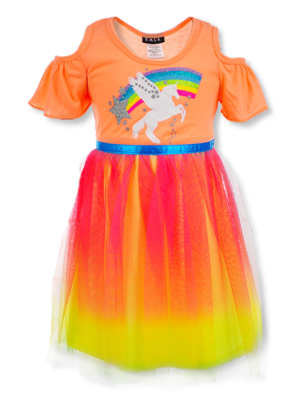 glitter rainbow dress