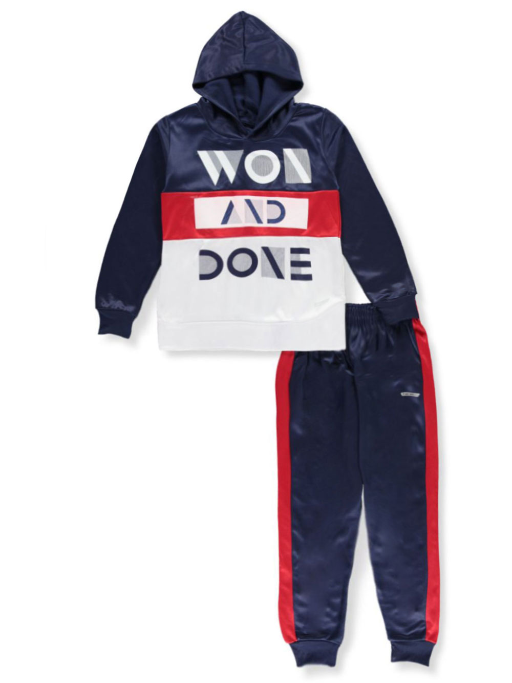Hind Boys 4-Piece Hoodie and Sweatpant Set for Jogging and Track
