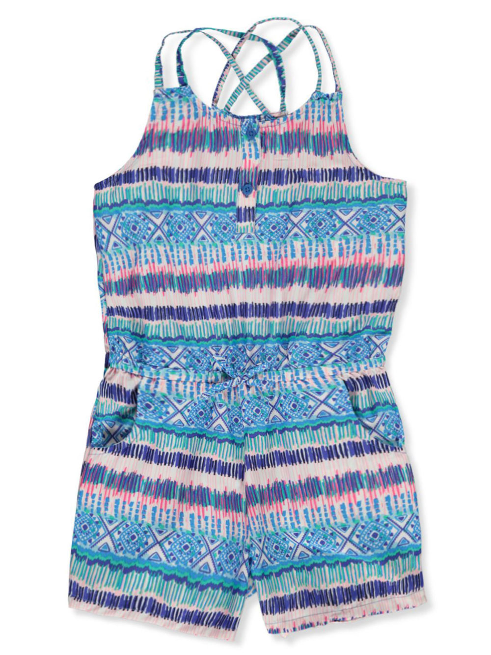 Girls Blue Rompers