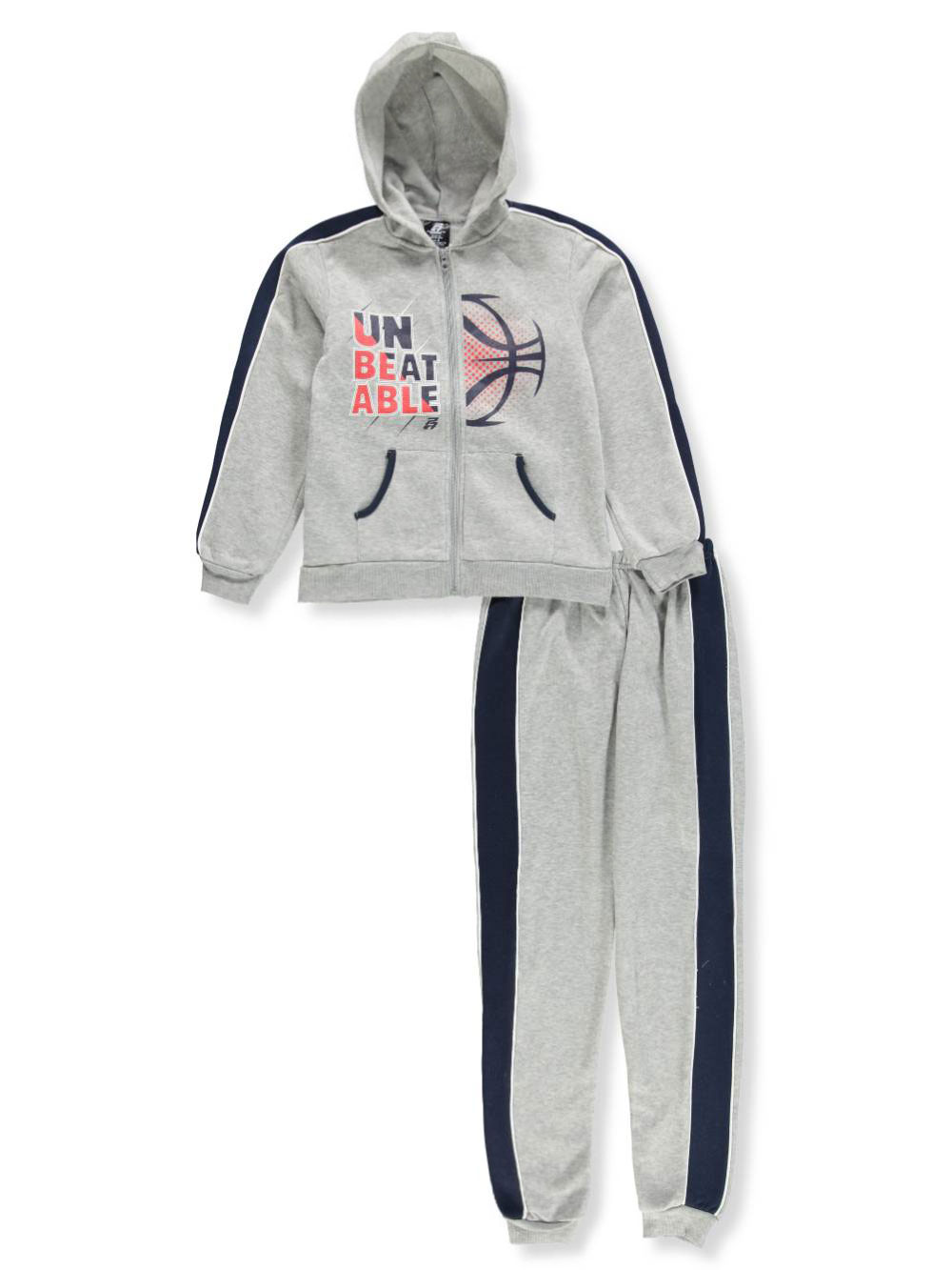 Pro Athlete Boys Logo Trim 2-Piece Sweatsuit Pants Set