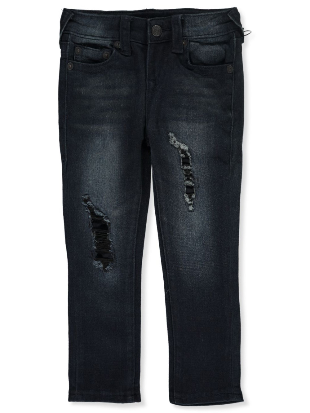 kids black distressed jeans