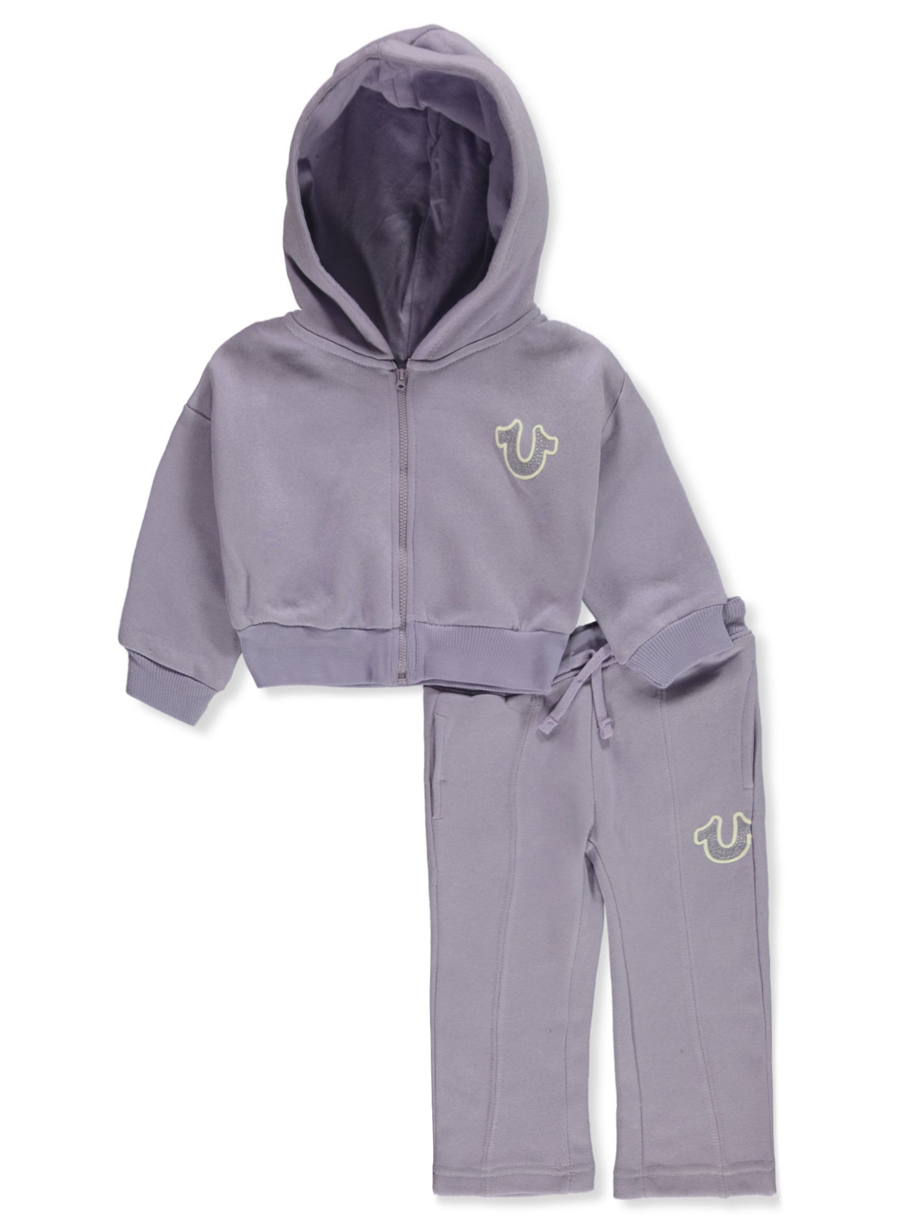 True Religion Baby Girls 2 Piece Pants Set Outfit