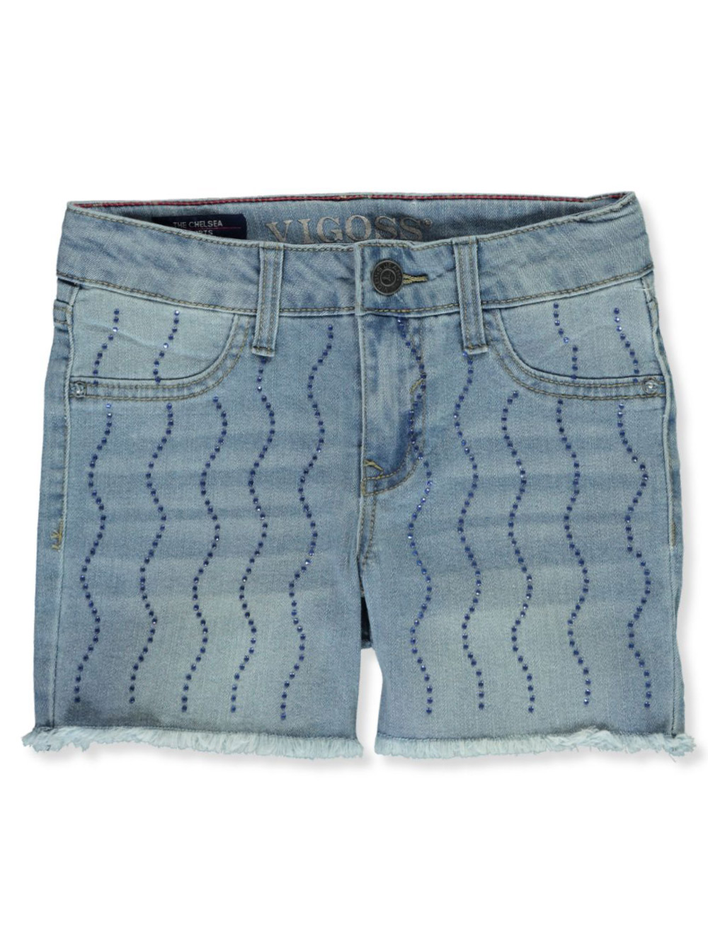 rhinestone denim shorts