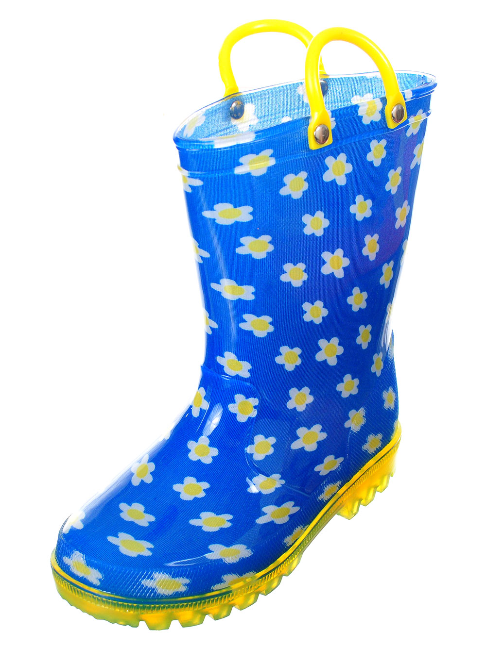 Girls' Light-Up Rubber Rain Boots