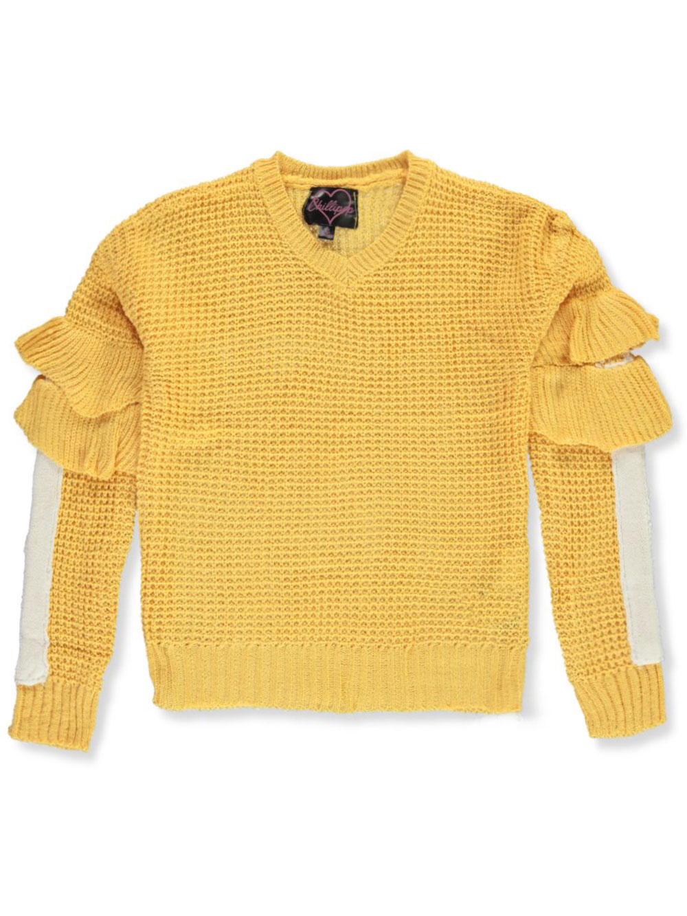 girls gold sweater