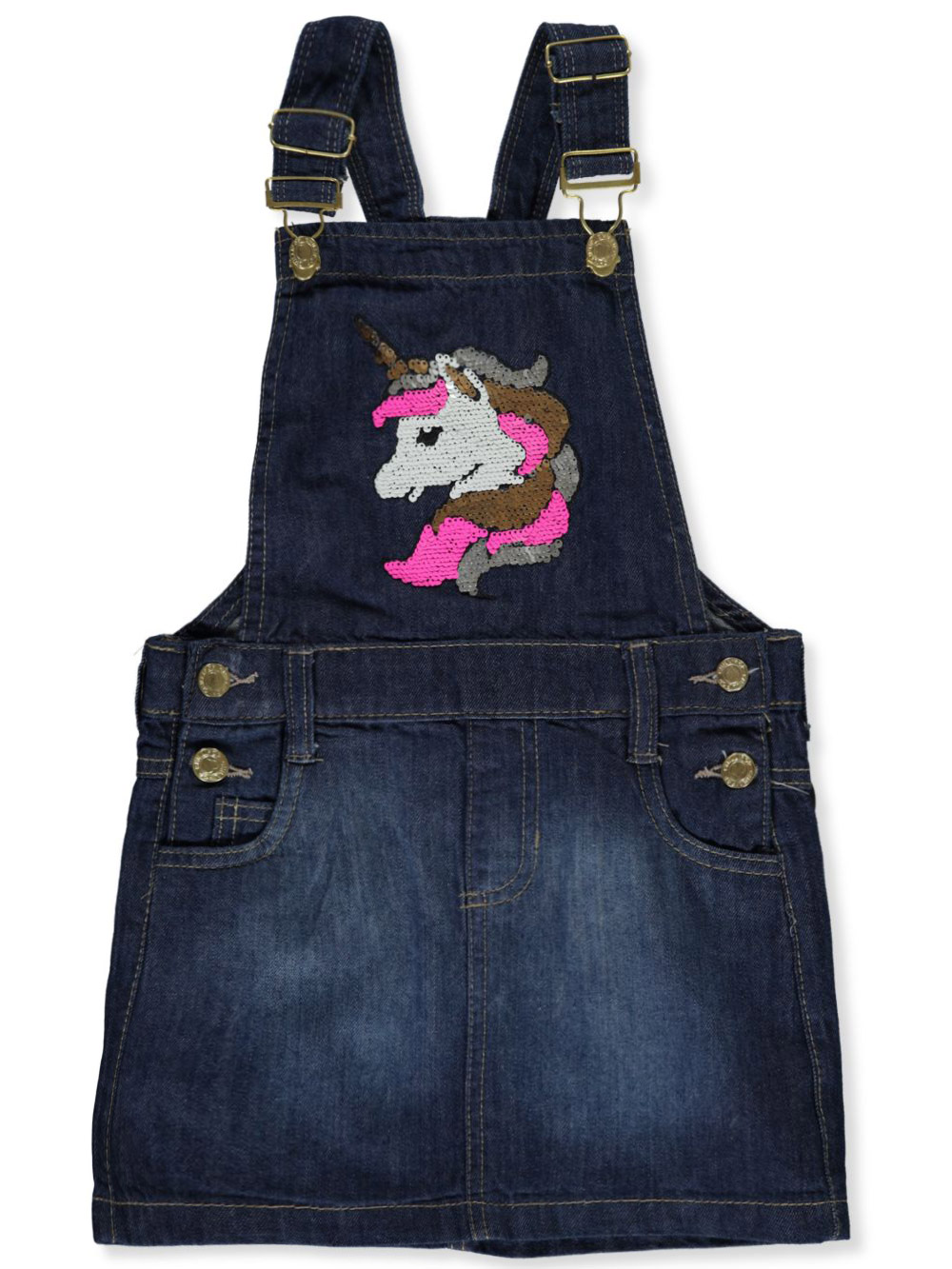 Girls Blue Overalls and Jumpers