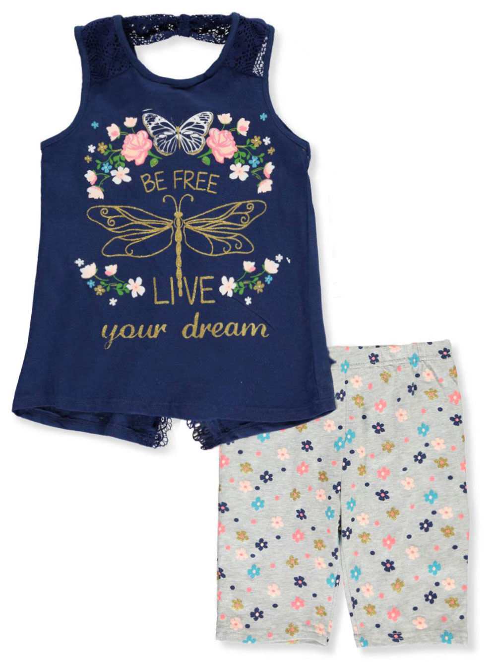 Real Love Girls 2-Piece Shorts Set Outfit