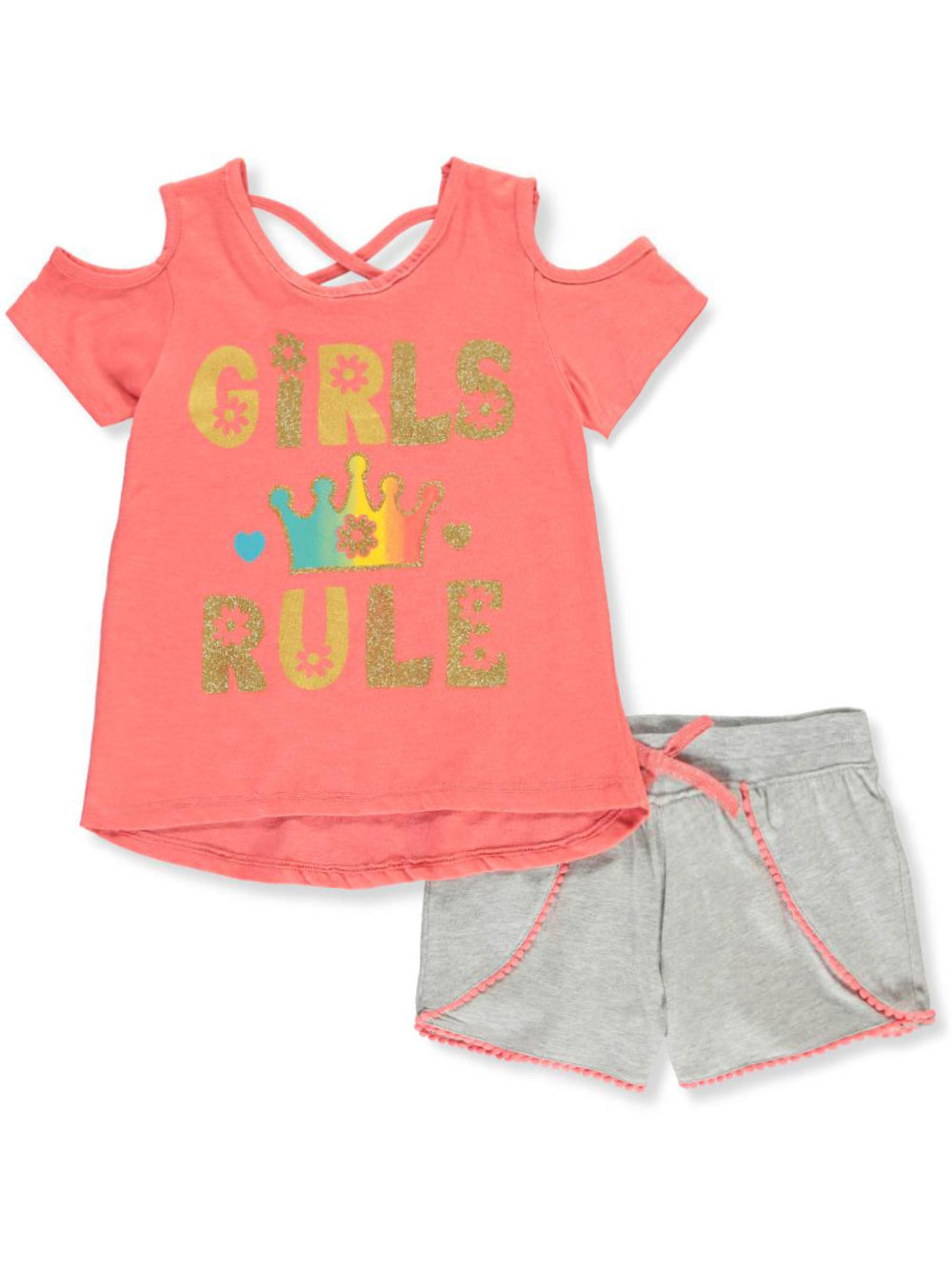 Real Love Girls 2-Piece Shorts Set Outfit