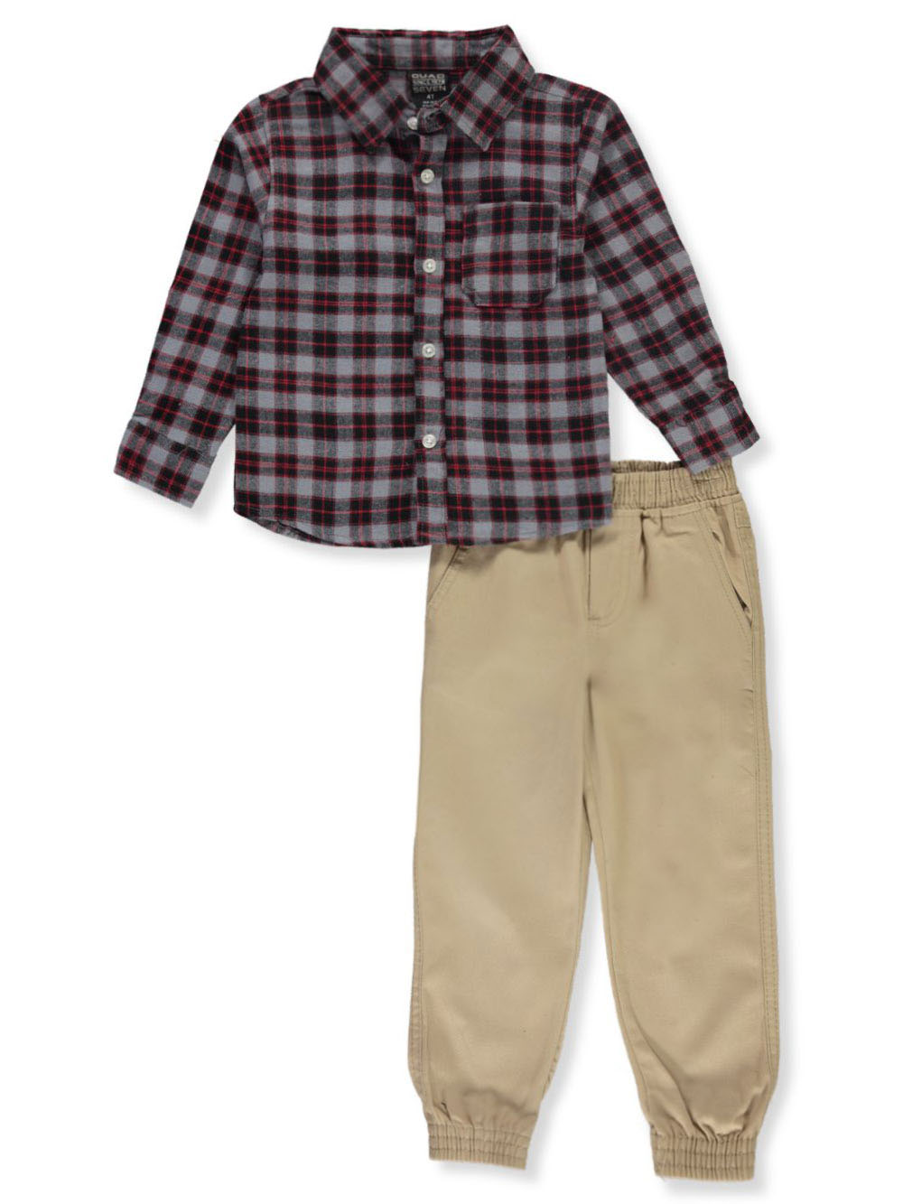 boys plaid joggers