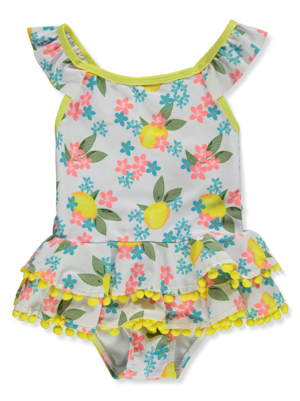 Real Love Baby Girls 1 Piece Lemon Swimsuit