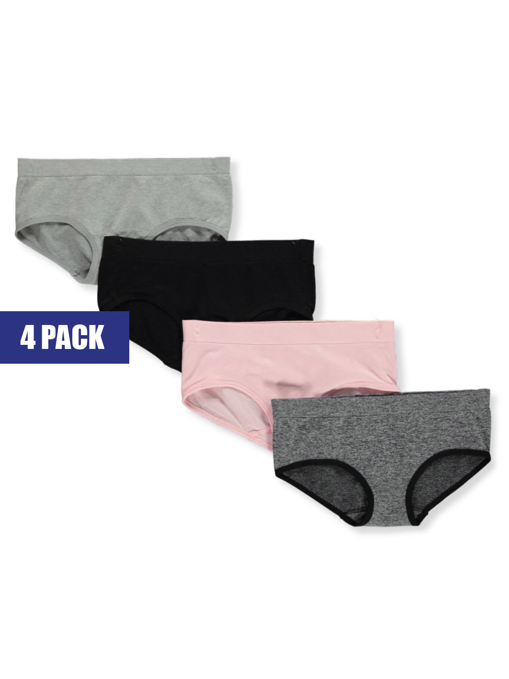 Sweet N Sassy Girls' 4-Pack Hipster Underwear