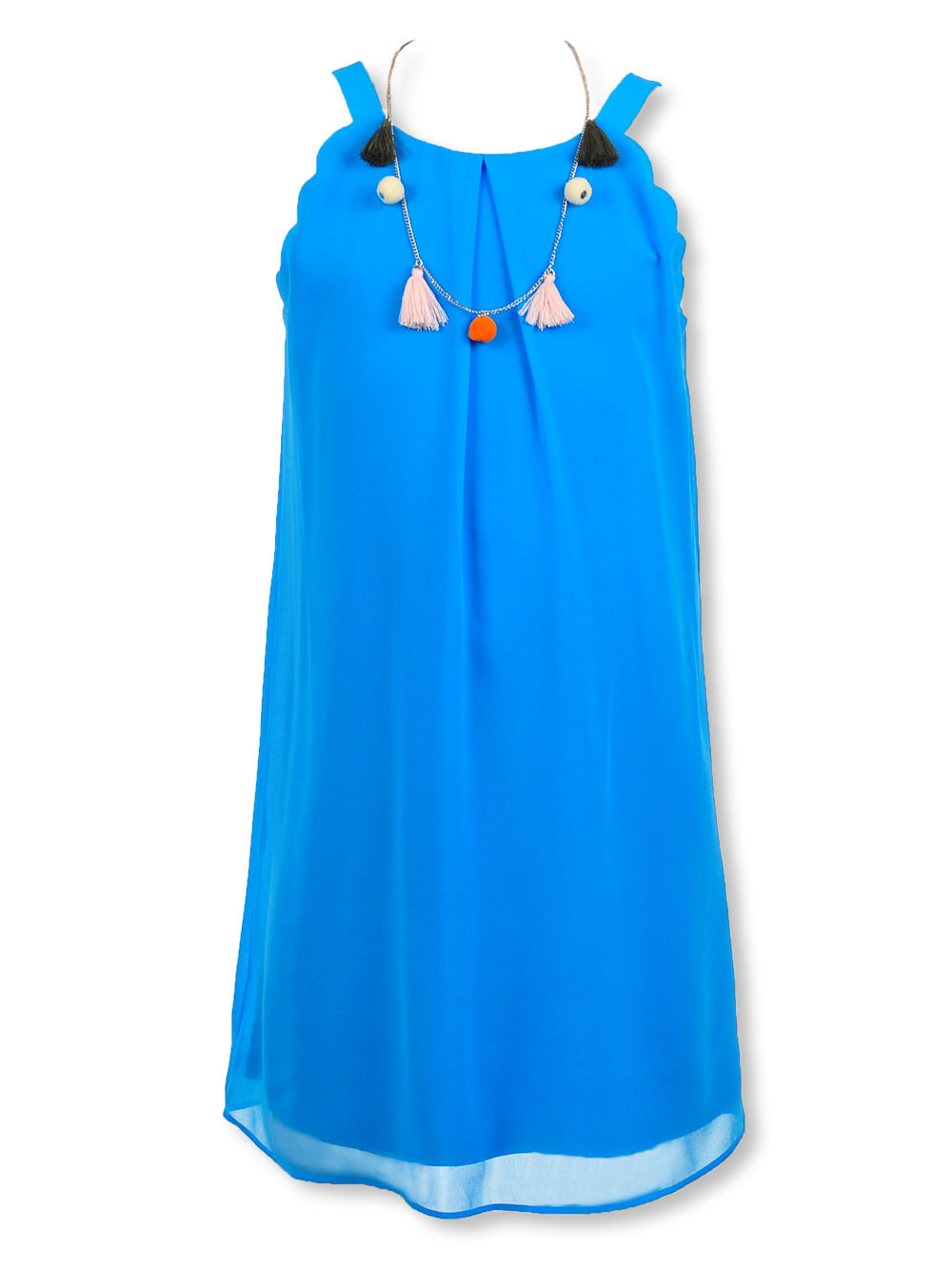 Girls Dress Blue Necklace